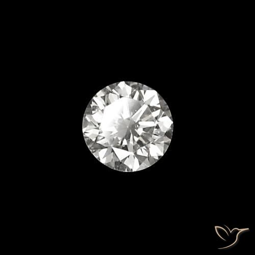 Diamante E natural de 0.03 ct, Corte Redondo, VVS