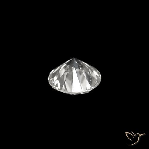 Diamante E natural de 0.03 ct, Corte Redondo, VVS