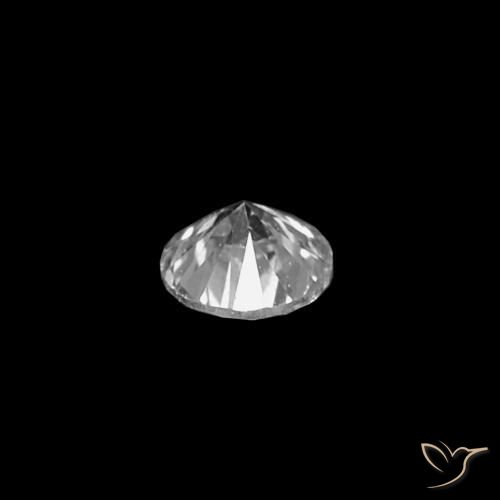 Diamante D natural de 0.03 ct, Corte Redondo, VVS