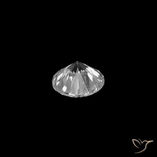 Diamante D natural de 0.03 ct, Corte Redondo, VVS