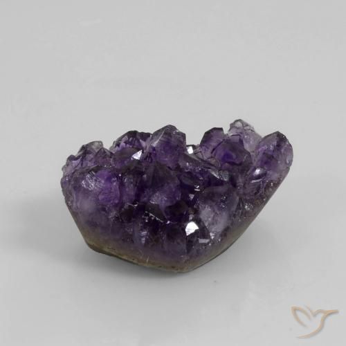 52.41ct Natural Violeta oscuro Amatista druzy, Elegante, Opaco