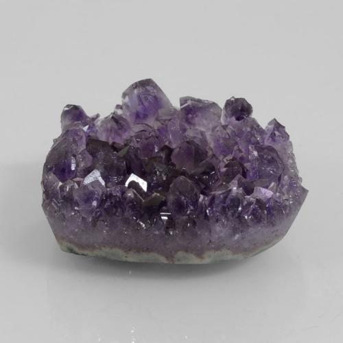 Drusa de amatista violeta natural de 72,22 ct, forma elegante, opaco