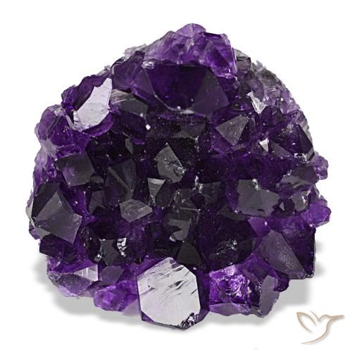 Drusa de amatista violeta natural de 66,29 ct, forma elegante, opaco