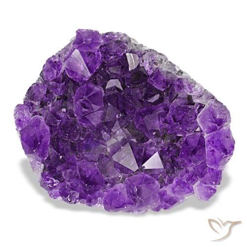 Drusa de amatista violeta de 71,01 ct, fantasía, opaco
