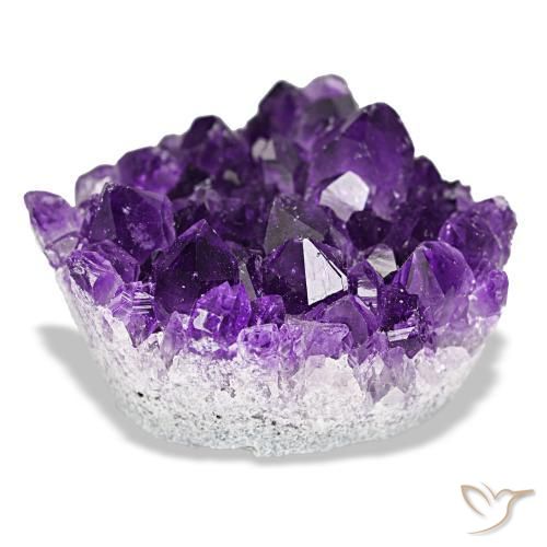 Drusa de amatista violeta natural de 77,59 ct, forma elegante, opaco