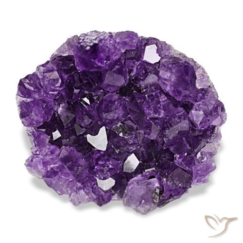 Drusa de amatista violeta de 50,51 ct, fantasía, opaco