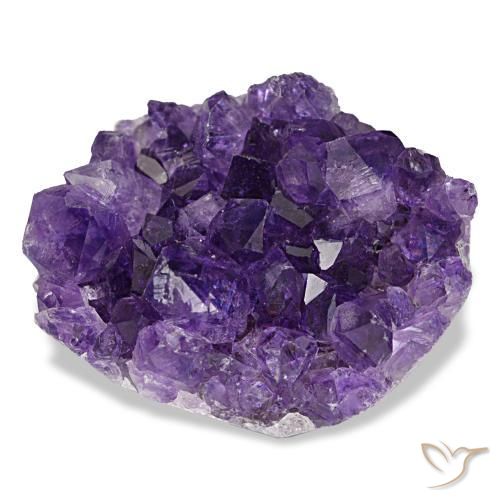 Drusa de amatista violeta natural de 66,10 ct, forma elegante, opaco