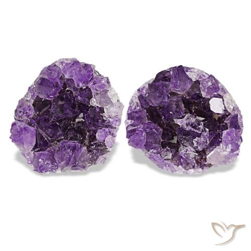 Drusa de amatista violeta de 16,88 ct, fantasía, opaco