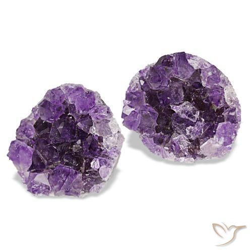 Gemas de drusa de amatista violeta natural de 16,88 ct, forma elegante, opaco