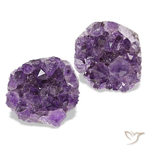 Gemas de drusa de amatista violeta natural de 23,12 ct, forma elegante, opaco