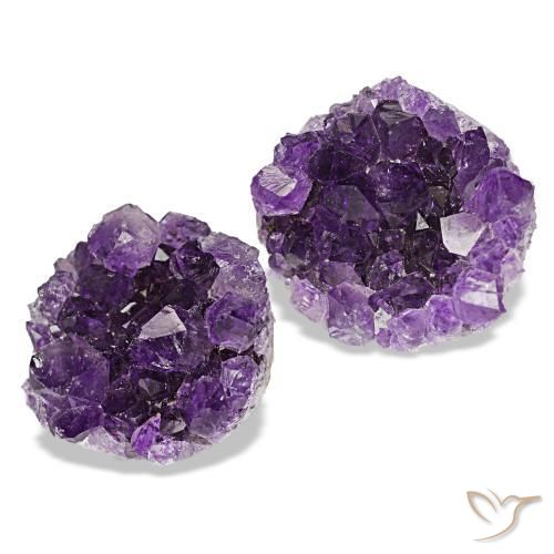 Gemas de drusa de amatista violeta natural de 20,54 ct, forma elegante, opaco