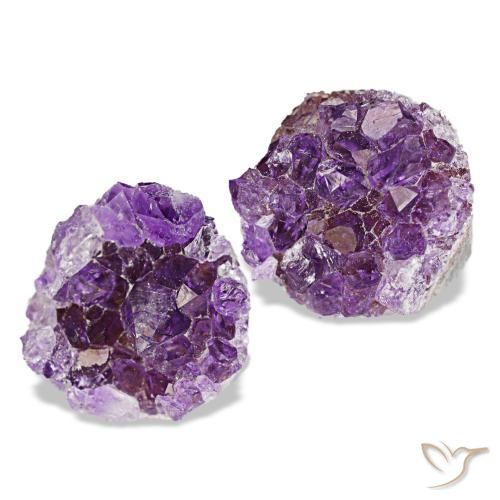 Gemas de drusa de amatista violeta natural de 13,31 ct, forma elegante, opaco