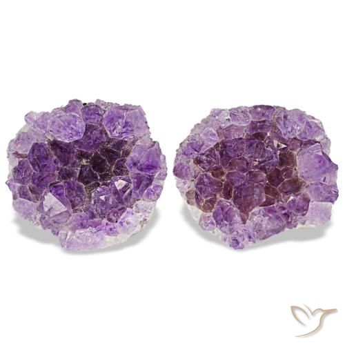 Drusa de amatista violeta de 23,31 ct, fantasía, opaco