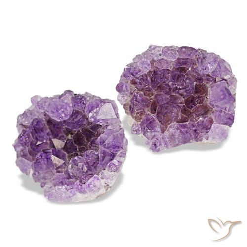 Gemas de drusa de amatista violeta natural de 23,31 ct, forma elegante, opaco