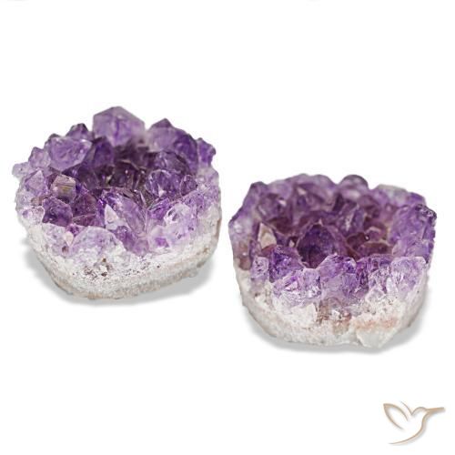 Gemas de drusa de amatista violeta natural de 23,31 ct, forma elegante, opaco