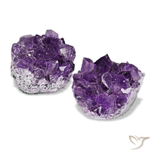 Gemas de drusa de amatista violeta natural de 14,86 ct, forma elegante, opaco