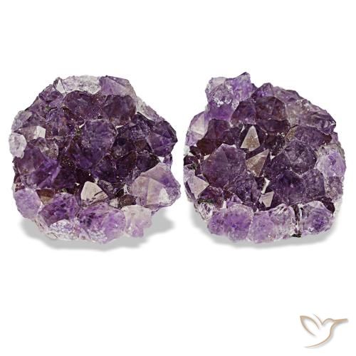Drusa de amatista violeta de 15,01 ct, fantasía, opaco