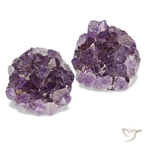 Gemas de drusa de amatista violeta natural de 15,01 ct, forma elegante, opaco