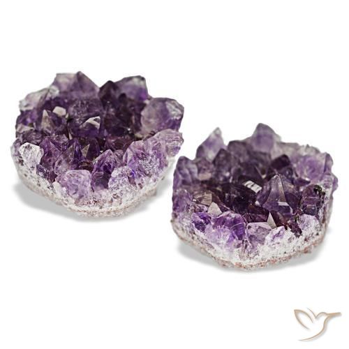 Gemas de drusa de amatista violeta natural de 15,01 ct, forma elegante, opaco