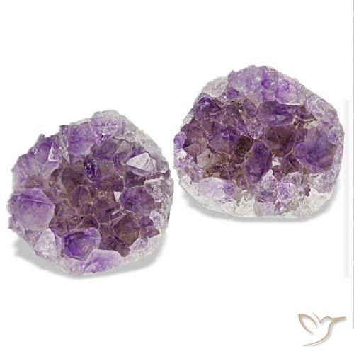 Gemas de drusa de amatista violeta natural de 19,52 ct, forma elegante, opaco