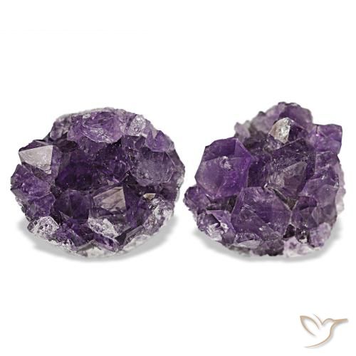 Drusa de amatista violeta de 23,60 ct, fantasía, opaco