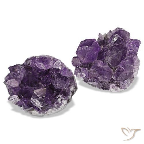 Gemas de drusa de amatista violeta natural de 23,60 ct, forma elegante, opaco