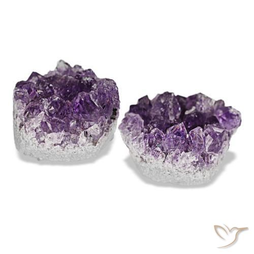 Gemas de drusa de amatista violeta natural de 21,44 ct, forma elegante, opaco
