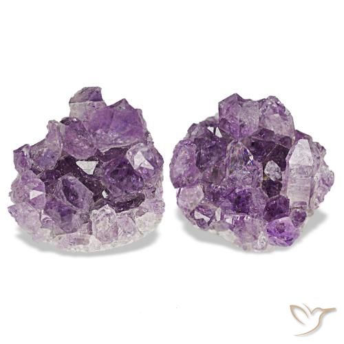 Gemas de drusa de amatista violeta natural de 16,00 ct, forma elegante, opaco