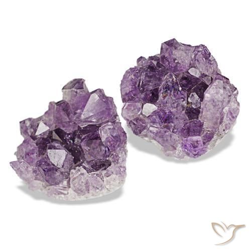 Gemas de drusa de amatista violeta natural de 16,00 ct, forma elegante, opaco