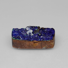 Azurita Druzy Azul natural de 9.73 ct, Corte Baguette, Opaco