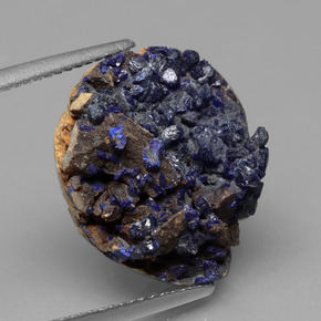Azurita Druzy Azul natural de 10.15 ct, Forma elegante, Opaco