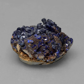 Azurita Druzy Azul natural de 10.15 ct, Forma elegante, Opaco