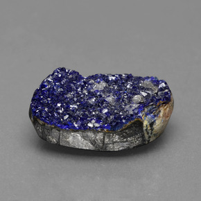 Azurita Druzy Azul natural de 20.43 ct, Forma elegante, Opaco
