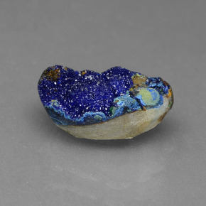 Azurita Druzy Azul natural de 1.80 ct, Forma elegante, Opaco