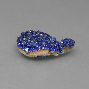 Azurita Druzy Azul natural de 2.04 ct, Forma elegante, Opaco