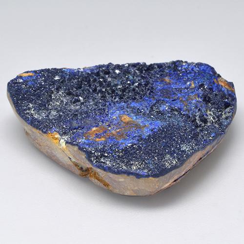 Azurita Druzy Azul natural de 45.69 ct, Forma elegante, Opaco