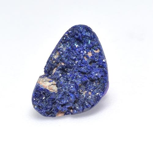 Azurita Druzy Azul marino intenso natural de 2.24 ct, Forma elegante, Opaco