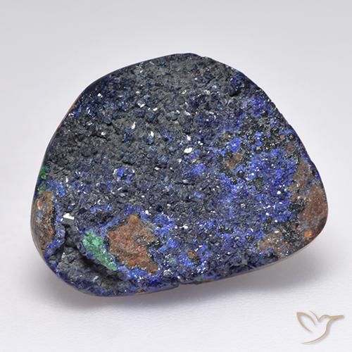 Azurita Druzy Azul marino intenso natural de 16.02 ct, Elegante, Opaco