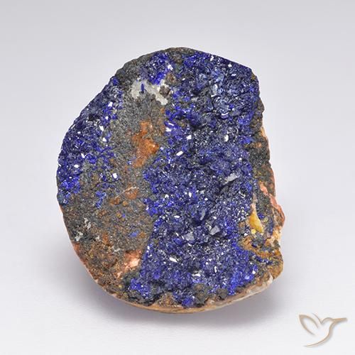 15.70ct Natural Azul marino intenso Azurita Druzy, Elegante, Opaco