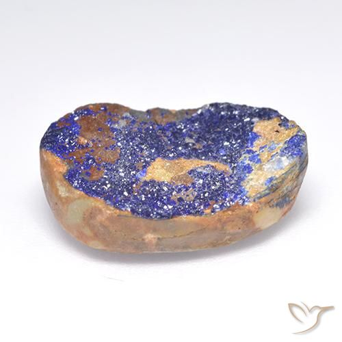 Azurita Druzy Azul grisáceo natural de 11.87 ct, Elegante, Opaco