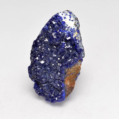 Azurita Druzy Azul marino intenso natural de 3.51 ct, Forma elegante, Opaco