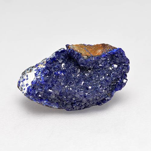 Azurita Druzy Azul marino intenso natural de 3.51 ct, Forma elegante, Opaco