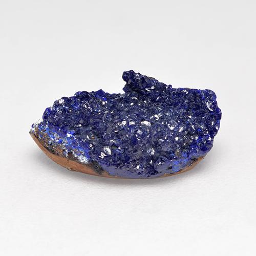 Azurita Druzy Azul marino intenso natural de 3.51 ct, Forma elegante, Opaco
