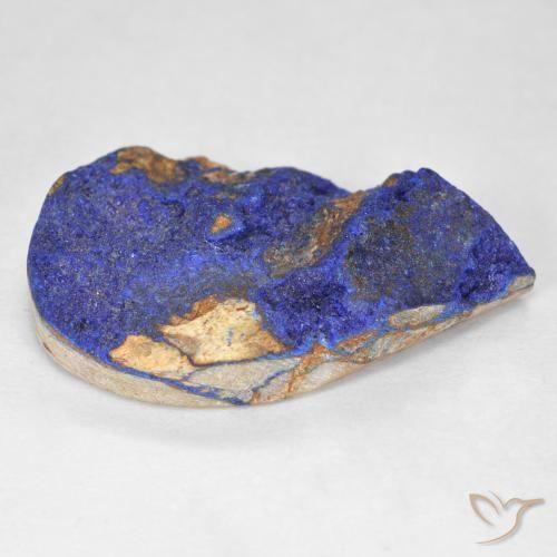 Azurita Druzy Azul marino intenso natural de 10.96 ct, En forma de pera, Opaco
