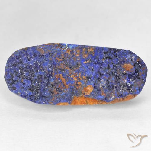 11.21ct Natural Azul marino intenso Azurita Druzy, Ovalada, Opaco