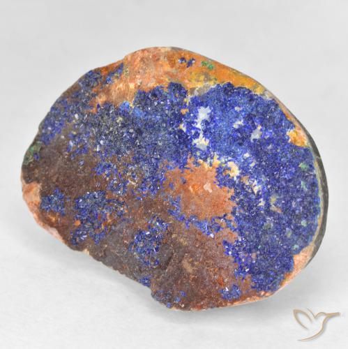 Azurita Druzy Azul marino intenso natural de 26.40 ct, Elegante, Opaco
