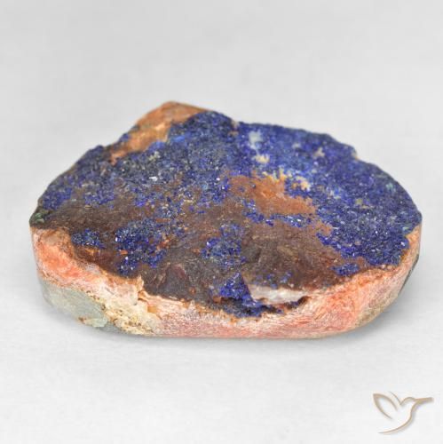Azurita Druzy Azul marino intenso natural de 26.40 ct, Elegante, Opaco