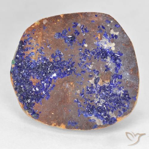 19.67ct Natural Azul marino intenso Azurita Druzy, Elegante, Opaco