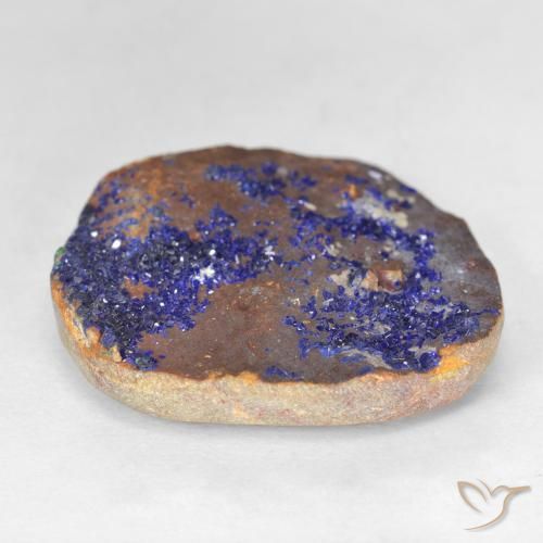 Azurita Druzy Azul marino intenso natural de 19.67 ct, Elegante, Opaco