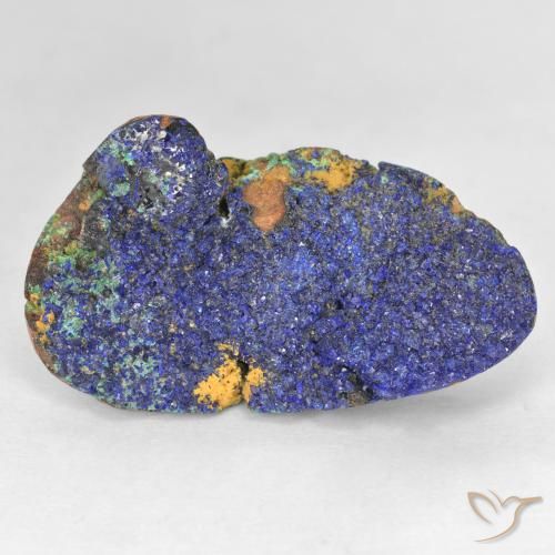 Azurita Druzy Azul marino intenso natural de 10.45 ct, Forma elegante, Opaco